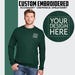 Custom Embroidered Crewneck, Custom Sweatshirt, Custom Crewneck Sweatshirt, Customized Ultimate Cotton Sweatshirt, Sweatshirt Hanes®