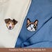 Custom EMBROIDERED Pet Sweater Using Pet Photo + Name Custom Dog Portrait Sweater Personalized Dog Pullover Sweatshirt Custom Cat Crewneck