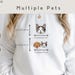 Custom EMBROIDERED Pet Sweater Using Pet Photo + Name Custom Dog Portrait Sweater Personalized Dog Pullover Sweatshirt Custom Cat Crewneck