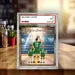 Volleyball No. 1 Dad Grandpa Man & Kids Trading Card Style Personalized Acrylic Block Plaque, Father's Day Gift for Volleyball Dad, Husband