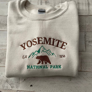 Custom Your National Park Embroidered Crewneck-embroidered Crewneck-National Park Sweatshirt