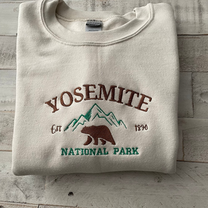 Custom Your National Park Embroidered Crewneck-embroidered Crewneck-National Park Sweatshirt