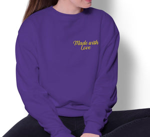 Custom Embroidered Sweatshirt, Customized Embroidery Sweatshirt, Matching Crewneck Sweatshirt, Personalized Embroidered Crewneck