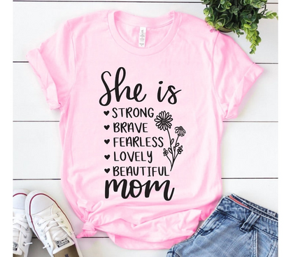 She is Mom Shirt, Blessed Mom Shirt, Mom Life Shirt, Moederdag Shirt, Mom Shirt, cadeau voor moeder, cut-bestand Cricut, silhouet