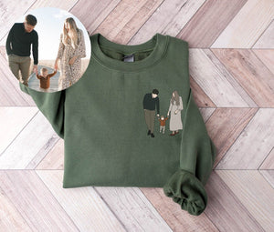 Photo Portrait Hoodie, Custom Couple Portrait, Custom Photo, Custom Portrait, Custom Family Portrait, Personalized Gifts, Custom Gift, Gifts