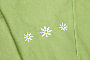 Daisies embroidered sweatshirt,embroidered crewneck,floral embroidered sweatshirt,Best Friends Gift