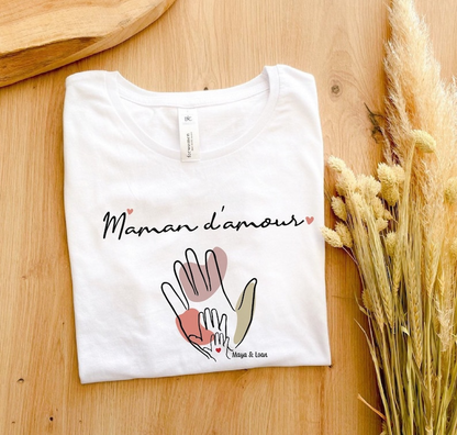liefdevolle moeder t-shirt, geleend moeder cadeau, baby moeder, moederdag cadeau