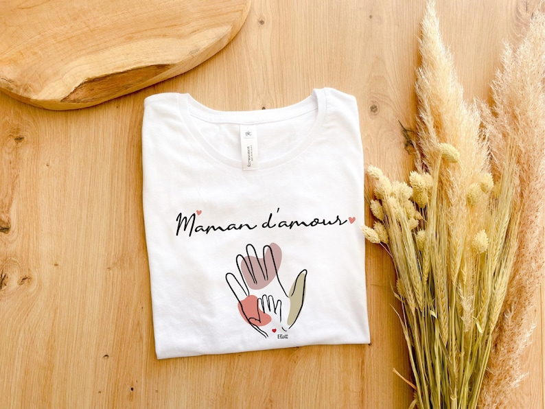 liefdevolle moeder t-shirt, geleend moeder cadeau, baby moeder, moederdag cadeau