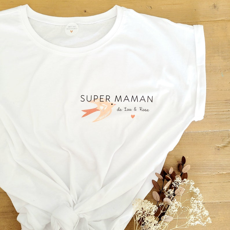 Gepersonaliseerde super moeder t-shirt/Moederdag t-shirt/Moederdag t-shirt/super moeder t-shirt/moeder cadeau/Moederdag/moeder