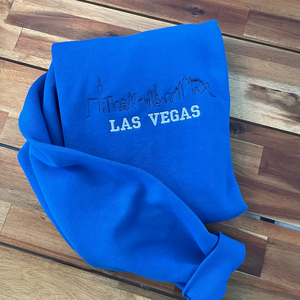 Las Vegas Embroidered Sweatshirt - Custom City Crewneck Embroidered