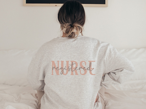 Personalized Registered Nurse Sweatshirt, Personalized RN Sweatshirt, Custom Registered Nurse Gifts, Registered Nurse Graduation Gift