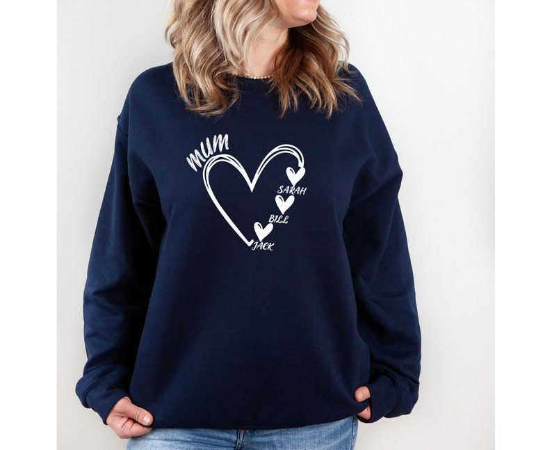 Sweatshirt mama hart, custom mama trui, cadeau mama to be, oma cadeaus, oppas trui, moederdagcadeau, verjaardagscadeau mama, top mama