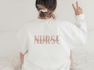 Personalized Registered Nurse Sweatshirt, Personalized RN Sweatshirt, Custom Registered Nurse Gifts, Registered Nurse Graduation Gift