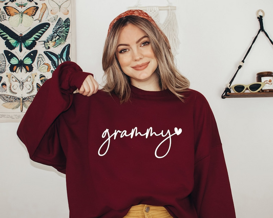 Custom Grammy Sweatshirt Kids Name on Sleeve, Custom Grammy Sweatshirt, New Mom Sweatshirt, Gift For Mom, Grandma Gift