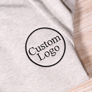 Personalized Logo Embroidered Sweatshirt, Custom Business Logo Embroidery Hoodie, Customized Company Logo Outfit, Custom Team Logo Clothings