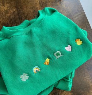 Lucky Charm Embroidered Sweatshirt