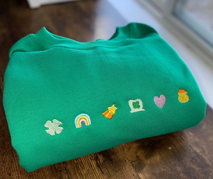 Lucky Charm Embroidered Sweatshirt