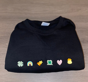 Lucky Charm Embroidered Sweatshirt