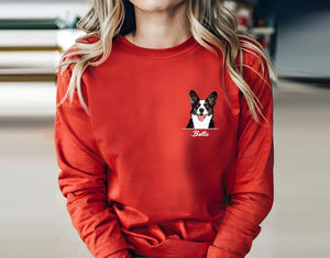 Custom Dog Photo Sweatshirt, Custom Dog Name Sweater, Dog Mom Sweatshirt, Dog Lover Gift, Personalized Pet Face Sweater, Pet Owner Gift (Copy)