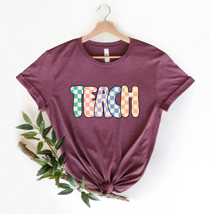 Teach T-Shirt, Teacher Shirt, Teacher Gifts, Gifts for Teachers, Retro Teacher Shirt, Retro Teach Shirt,Teacher Appreciation Shirt,Retro Tee
