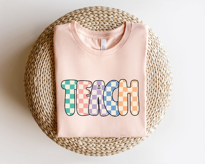 Teach T-Shirt, Teacher Shirt, Teacher Gifts, Gifts for Teachers, Retro Teacher Shirt, Retro Teach Shirt,Teacher Appreciation Shirt,Retro Tee