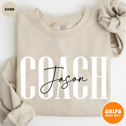 Personalized Coach Sweatshirt | Custom Coach Gift | Cheer Coach Shirt | Coach Name Shirt | Coach Game Day Shirt | Team Gift | Coach Shirt