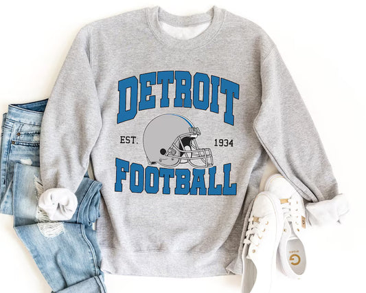 Vintage Detroit Football Shirt, Distressed Detroit Football Sweatshirt, Detroit Lions Shirt, Detroit Fan Gifts, Team Shirt
