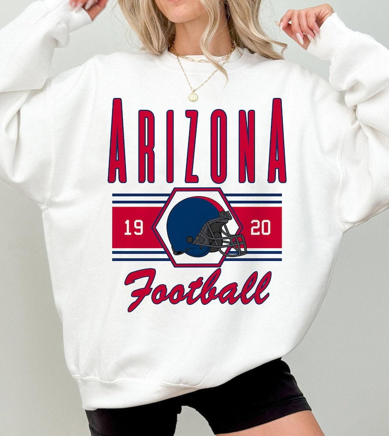 Arizona Retro Football Sweatshirt, Arizona Fan Crewneck, Arizona Football Shirt, Arizona Gift, Game Day Shirt, Sunday Sport Sweatshirt