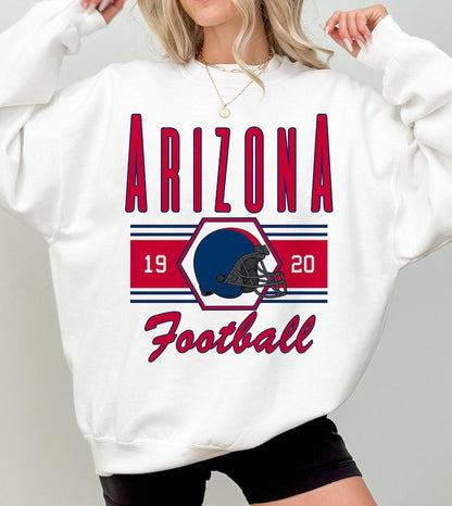 Arizona Retro Football Sweatshirt, Arizona Fan Crewneck, Arizona Football Shirt, Arizona Gift, Game Day Shirt, Sunday Sport Sweatshirt