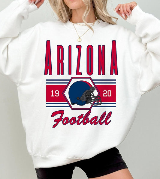 Arizona Retro Football Sweatshirt, Arizona Fan Crewneck, Arizona Football Shirt, Arizona Gift, Game Day Shirt, Sunday Sport Sweatshirt
