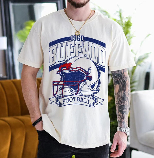 Vintage 90s Style Buffalo Football Sweatshirt, Game Day Shirt, Buffalo Team Football Shirt, Sunday Buffalo, Sport Shirt, Buffalo Football