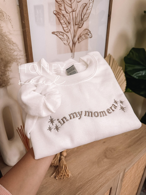 Embroidered In My Mom Era Crewneck || Minimal Crewneck || Mom Sweatshirt || Trendy Mom Apparel || Mother's Day || Embroidered Pullover