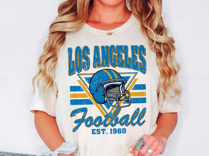 Los Angeles 90s Style Football Sweatshirt, Los Angeles Fan Crewneck, Los Angeles Football, Los Angeles Gift, Game Day Shirt, Sunday Sport