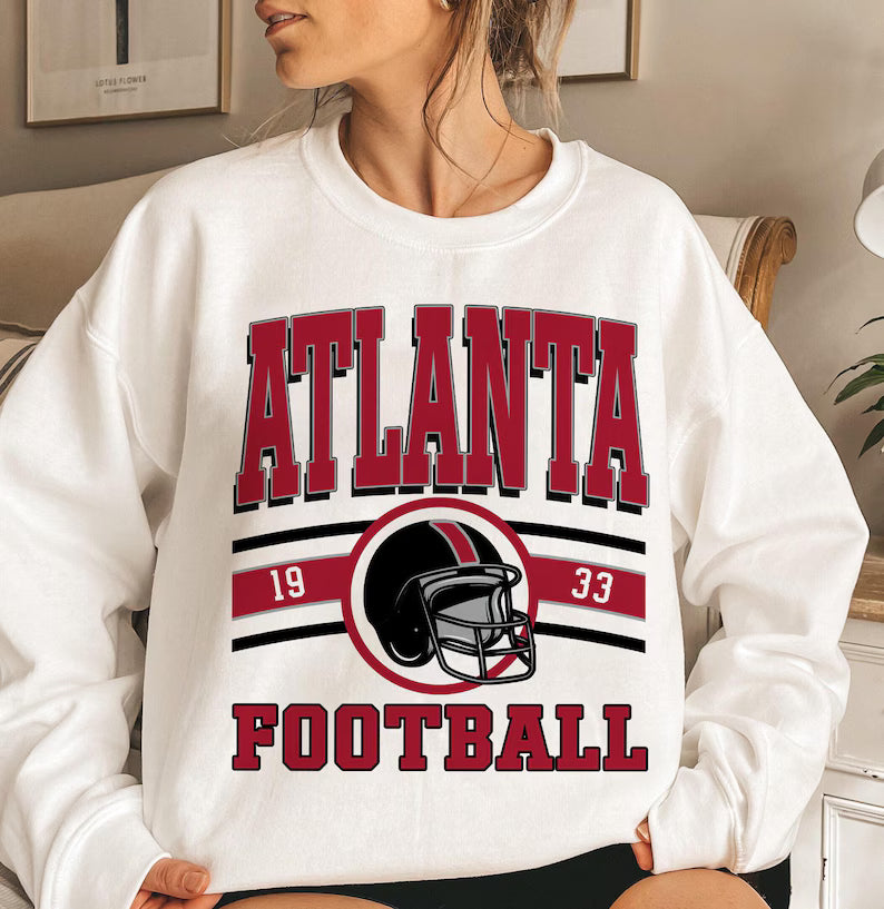 Atlanta Retro Style Football Sweatshirt, Atlanta Football Shirt, Atlanta Fan Shirt, Sunday Atlanta Football, Game Day Shirt