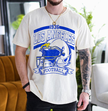 Vintage 90s Style Los Angeles Football Sweatshirt, Game Day Shirt, Los Angeles Team Football Shirt, Sunday Los Angeles, Los Angeles Football