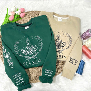 Velaris Embroidered Shirt,Velaris City Of Starlight Embroidered Sweatshirt,The Night Court Shirt,SJM sweater,City of Starlight,ACOTAR Shirt