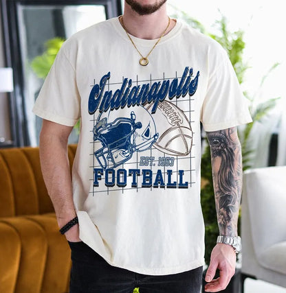 Indianapolis Shirt For Him, Vintage Indianapolis Football Sweatshirt, Indianapolis Football Retro Gift, Indianapolis Gift For Her