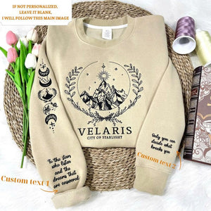 Velaris Embroidered Shirt,Velaris City Of Starlight Embroidered Sweatshirt,The Night Court Shirt,SJM sweater,City of Starlight,ACOTAR Shirt