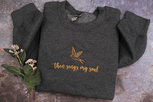 Then Sings My Soul Embroidered sweatshirt, How great thou art, Christian sweatshirt embroidered, Jesus crewneck Religious Shirt