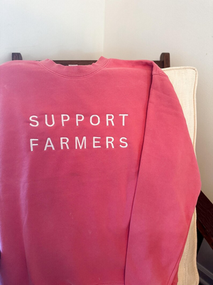 Support Farmers Sweathirt | Agriculture Sweatshirt | Embroidered Sweatshirt | Agriculture | Farmers