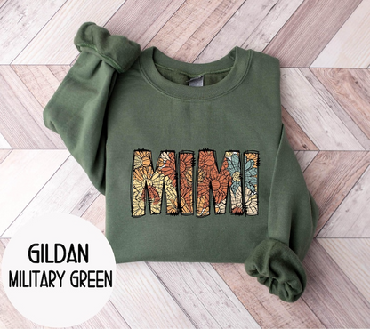 Floral Mimi Gift, Mimi Sweatshirt,Mimi Birthday Gift,Pregnancy Announcement, New Mimi Gift