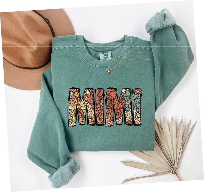 Floral Mimi Gift, Mimi Sweatshirt,Mimi Birthday Gift,Pregnancy Announcement, New Mimi Gift