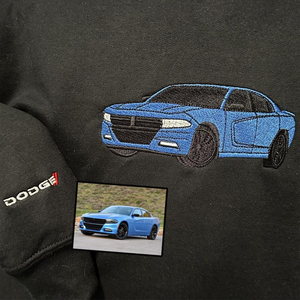 Custom Embroidered Car Hoodie - Car Photo Embroidered - Custom Car Guy Gift - Personalized Christmas Gift For Daddy - Car Lover Gift