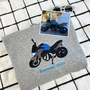 Custom Embroidered Car Hoodie - Car Photo Embroidered - Custom Car Guy Gift - Personalized Christmas Gift For Daddy - Car Lover Gift