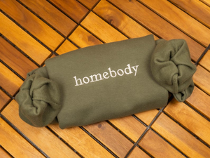 Embroidered homebody sweatshirt, Homebody Shirt, Cozy Sweatshirt, Graphic Sweatshirt, Slouchy Sweatshirt, Cute Sweatshirt, Trendy Sweatshirt