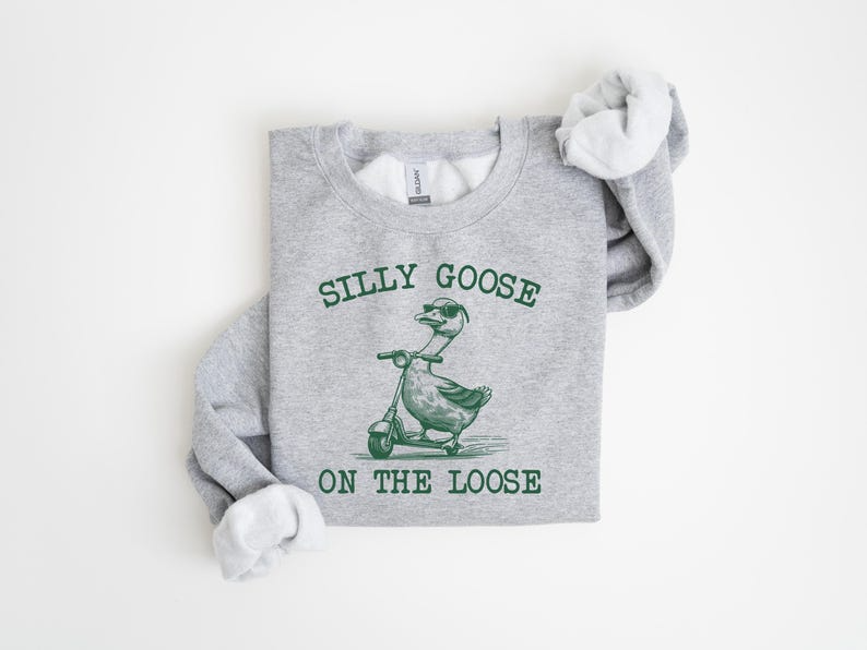 Silly Goose On The Loose Shirt, Silly Goose Farm T-Shirt, Cute Goose Shirt Gifts for Farm Girls, Aesthetic Meme Goose T-Shirt, Funny Gift