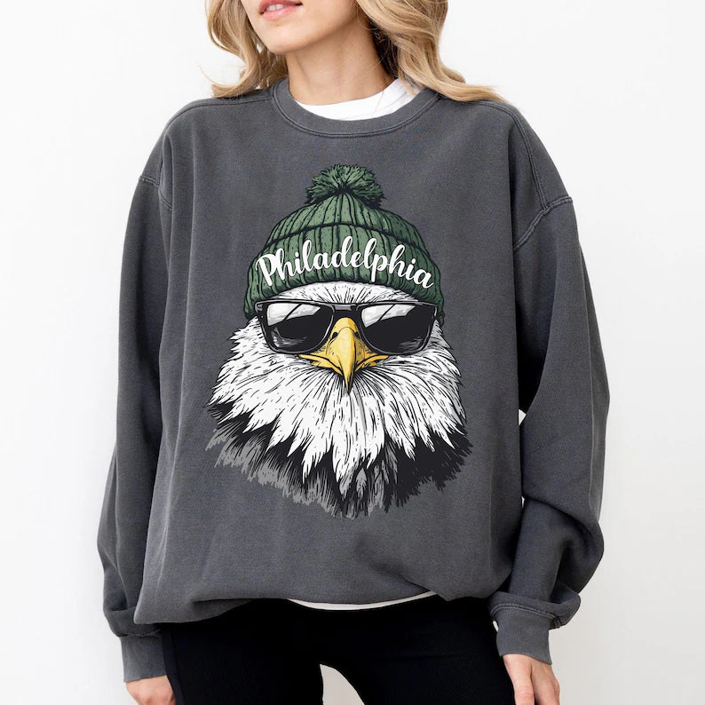 Philadelphia Football Sweatshirt, Retro Sports Fan Shirt, Trendy Game Day Gift Tee, Philadelphia Mascot Sweatshirt,Philadelphia Football Fan