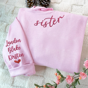 Embroidered Sister Sweatshirt, Sister Gift From Sister Shirt, Personalized Sister Gifts, Matching Shirt For Siblings,Gift for Special Sister