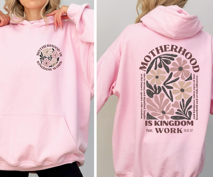 Motherhood Is Kingdom Work Shirt, Mother's Day Shirt, Christian Mom Shirt, Mother Gift, Retro Christian Mom Shirt