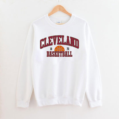 Vintage Cleveland Football Sweatshirt, Gameday Basketball Shirt, Retro Cleveland Basketball Sweatshirt, Cleveland Basketball Fan Gifts